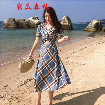 密瓜森林 迷彩 迷彩 連衣裙