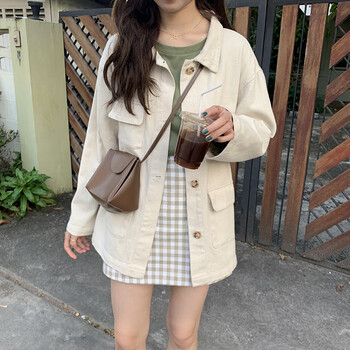 寬松休閑外套，微胖妹子的好幫手