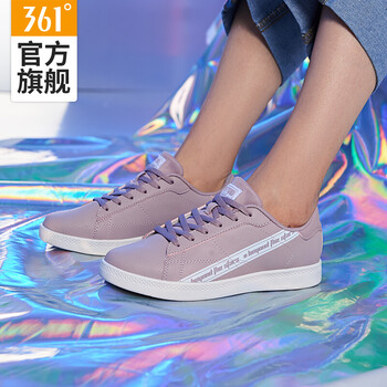 361度板鞋玫瑰臟粉/361度白 35，36，37，38，39，40