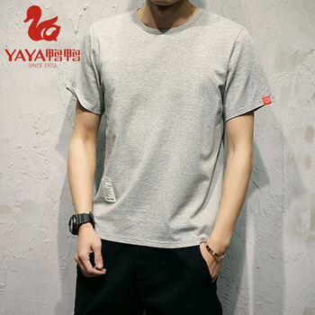 鴨鴨（YAYA） 短袖 男士T恤 米色T124 