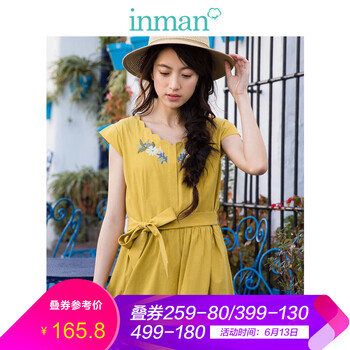 茵曼（INMAN）  繡花，刺繡 連衣裙