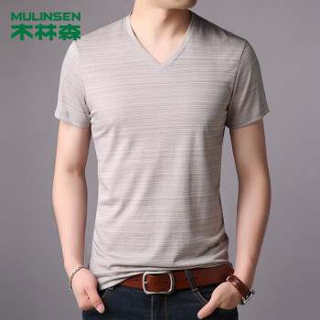 木林森（MULINSEN） 短袖 男士T恤 1860驼色 