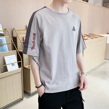 閃爆（SHANBAO） 短袖 男士T恤 橘紅色 