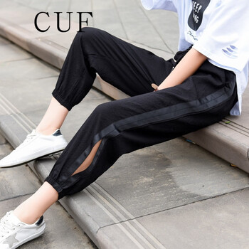 CUF 高腰 哈倫褲 女 九分褲 休閑褲