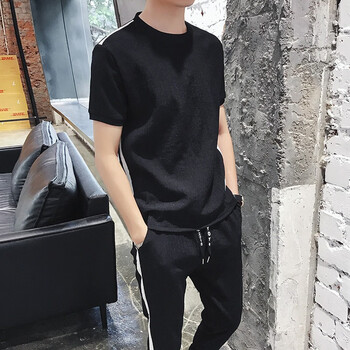 slanpad 短袖 男士T恤 DS136 黑色 