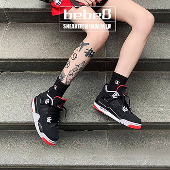 耐克（NIKE）籃球鞋19年黑紅女款408452-060  