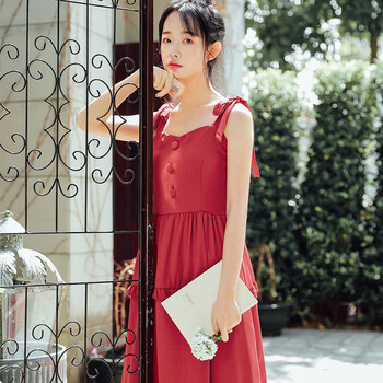 純色拼接裙，打造優(yōu)雅小仙女