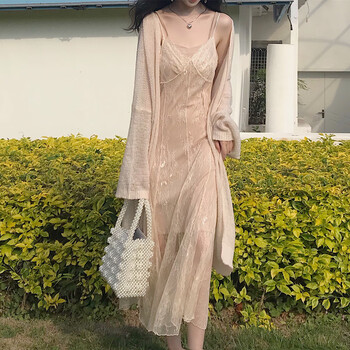 清爽網(wǎng)紗長(zhǎng)裙，打造性感女神