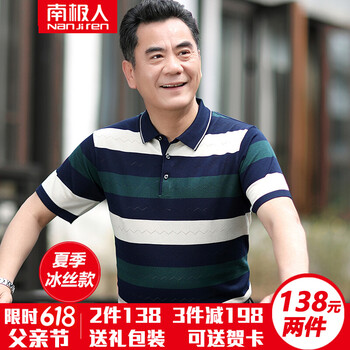 南極人（Nanjiren） 短袖 男士T恤 DX805綠色 