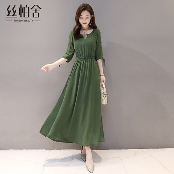 簡(jiǎn)約休閑連衣裙，打造優(yōu)雅小女人