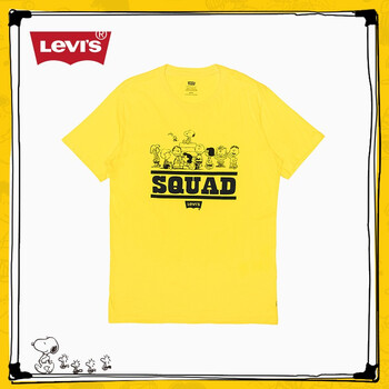 Levi's 短袖 男士T恤 黃色 