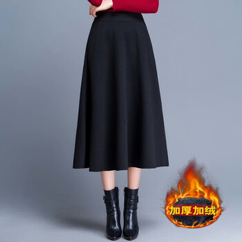 高腰毛呢短裙，打造性感小仙女