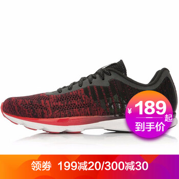 李寧（LI-NING）跑步鞋紅/黑145 41