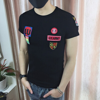 丹杰仕（DANJIESHI） 短袖 男士T恤 黑色066 