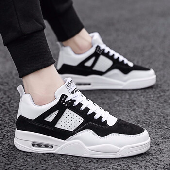 者頓（zhedun）男士YJ-194白黑色 