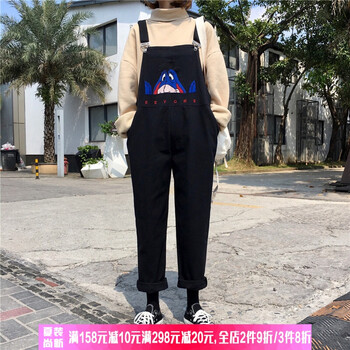 九分牛仔背帶褲，穿出你的活力