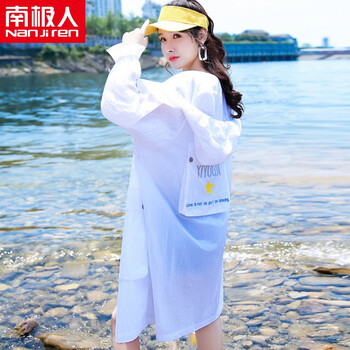 南極人（Nanjiren） 連帽 長(cháng)袖 女 短外套 多口袋，立體裁剪