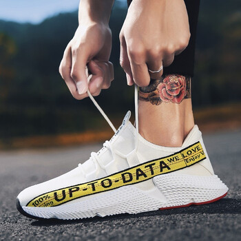 璞狄（pudi）跑步鞋YJ-AD002白黃色 