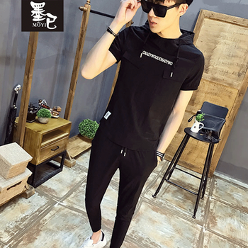 墨已（MOYI） 短袖 男士T恤 黑色 