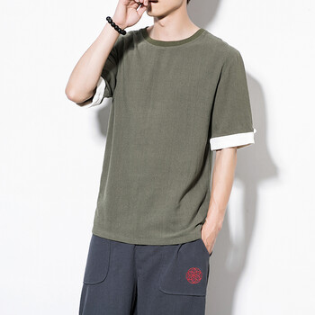 bemu song 短袖 男士T恤 綠色 