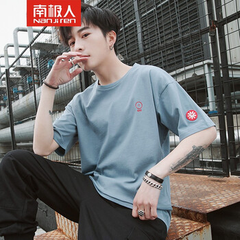 南極人（Nanjiren） 五分袖 男士T恤 N1912湖蘭 