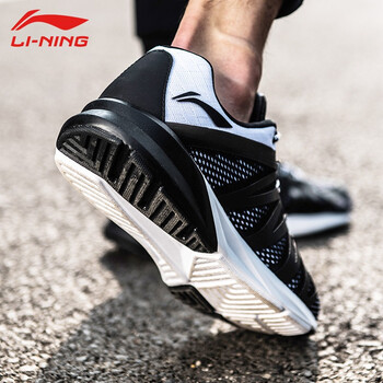 李寧（LI-NING）跑步鞋新基礎(chǔ)黑/基礎(chǔ)白ARHM011-6 