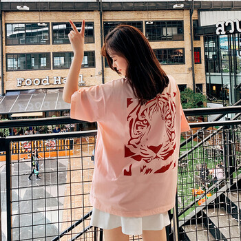 寬松印花襯衫，微胖妹子的好幫手