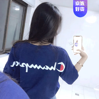 OLOEY 五分袖 男士T恤 深藍色 