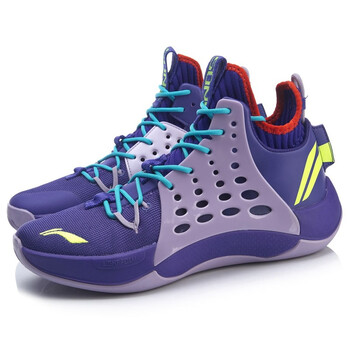 李寧（LI-NING）籃球鞋音速7 自由紫/淡柔紫 