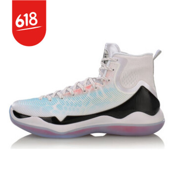 李宁（LI-NING）篮球鞋ABAM023-5白色/ABAN097 