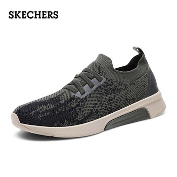 斯凱奇（Skechers）男士橄欖色/黑色/OLBK 34