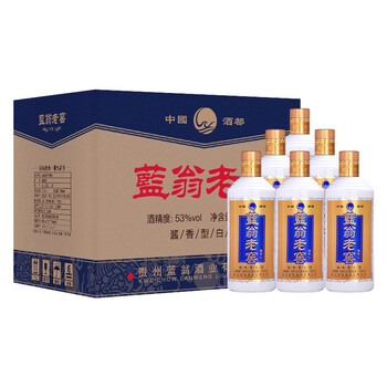 藍(lán)翁53%VOL375mL-500mL，500ML 醬香型，醬香