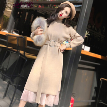 長(cháng)款毛衣女腰帶