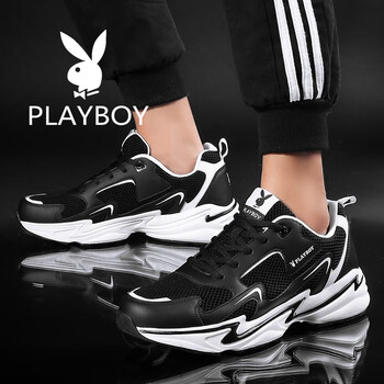 花花公子（PLAYBOY）男士黑白色 41