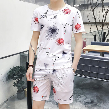 樂希源 短袖 男士T恤 星空白 