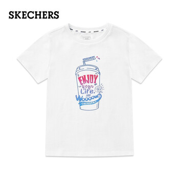 斯凱奇（Skechers） 短袖 男士T恤 亮白色/019 