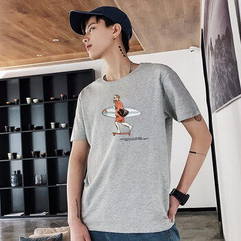 知鷗（ZHIOU） 短袖 男士T恤 勁806灰色 