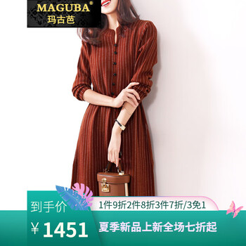 瑪古芭（MAGUBA）  條紋 連衣裙