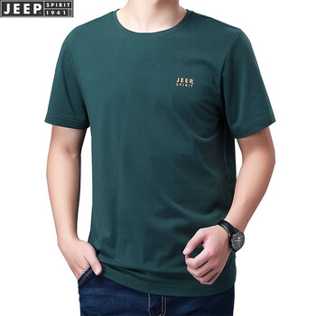 吉普（JEEP） 短袖 男士T恤 TS0097軍綠色 
