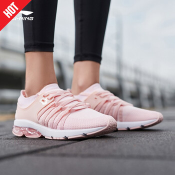 李寧（LI-NING）跑步鞋水晶粉/標準白 35以下