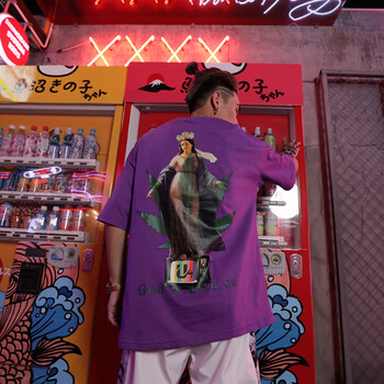 喬菈菲（JOERAFI） 短袖 男士T恤 紫色 