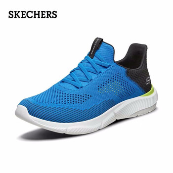 斯凱奇（Skechers）男士藍(lán)色/黑色/BLBK 41