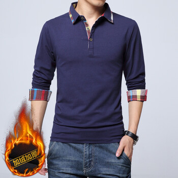 澤荃（ze quan） 長(cháng)袖 男士T恤 1409藍色加絨 