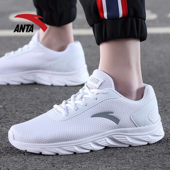 安踏（ANTA）跑步鞋（男款5529）安踏白/霧灰 -5 39