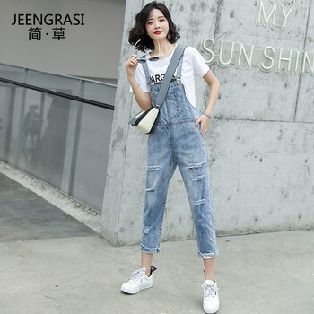 簡(jiǎn)草（jeengrasi） 高腰  女 九分褲 休閑褲