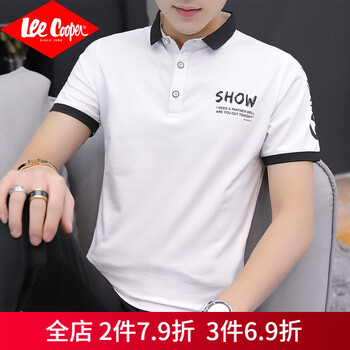 Lee Cooper 短袖 男士T恤 218白色 