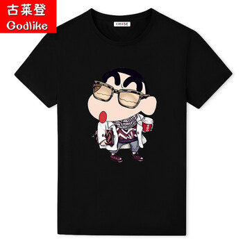 古萊登（GODLIKE） 短袖 男士T恤 小新黑 