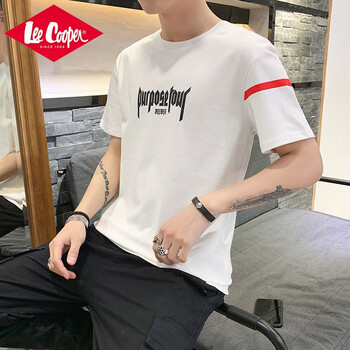 Lee Cooper 短袖 男士T恤 米白色 