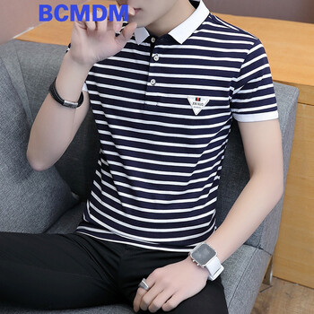 BCMDM 短袖 男士T恤 藏青 
