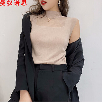 曼奴諾思 鏤空 短袖 T恤 女 圓領(lǐng)